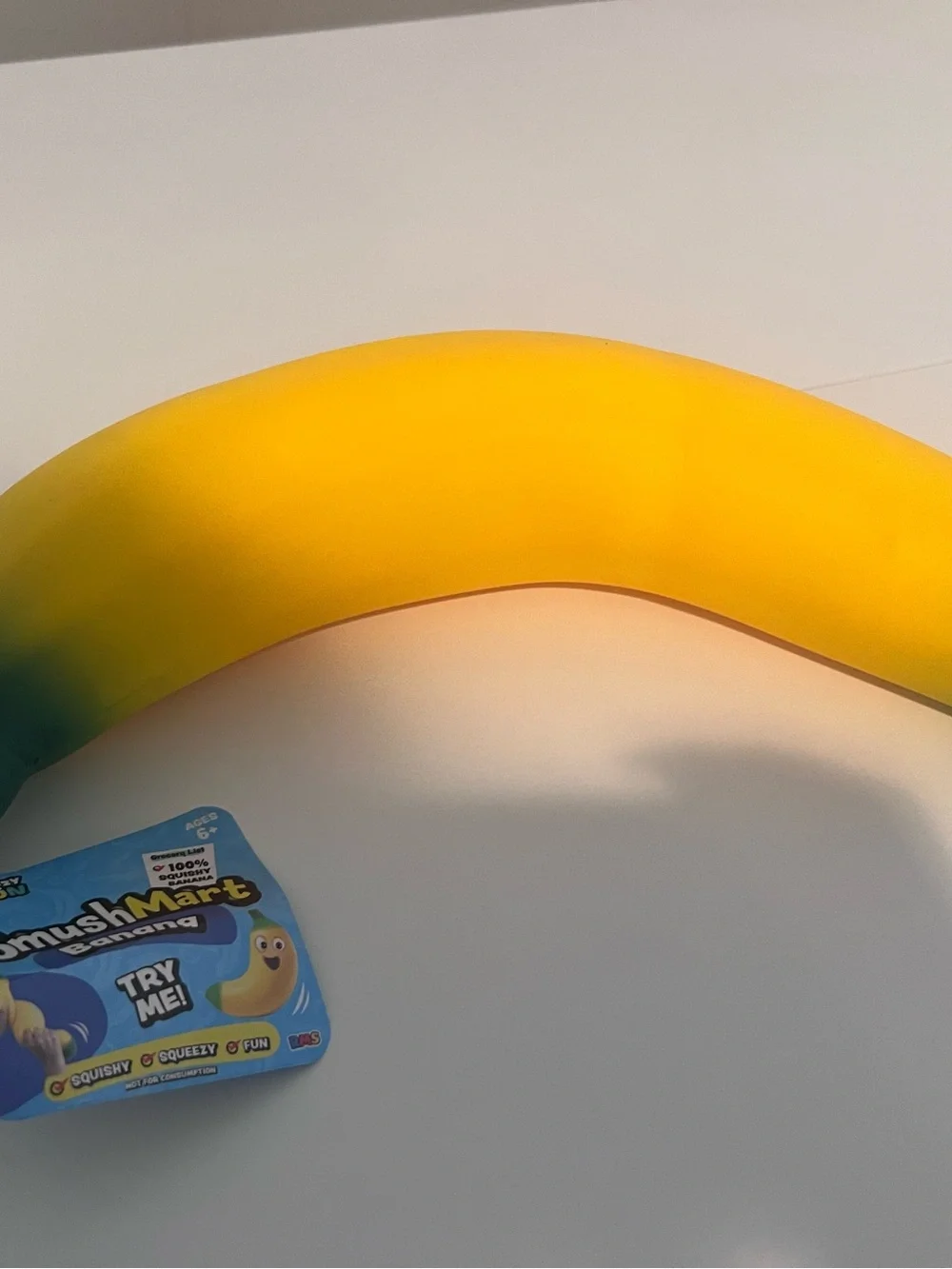 Squishy Banana Sensory Toy - Yellow & Green